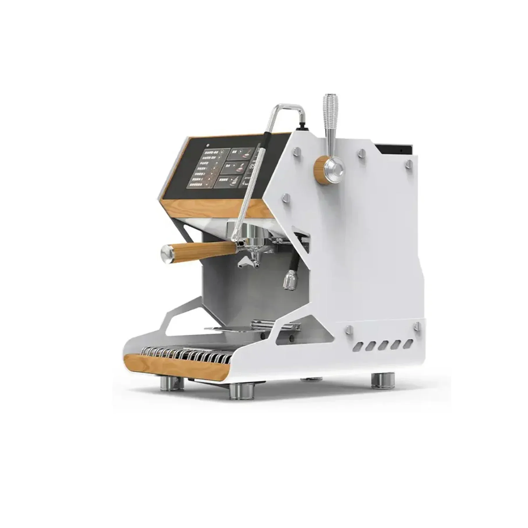 

Commercial Dual Boiler Stainless Steel Espresso Coffee Machine One-Touch Automatic for Hotels and Coffee Shops