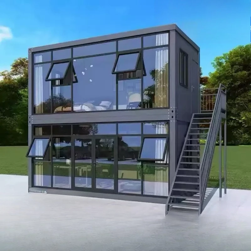 House glass curtain wall movable board house construction site hospital room packing box room mobile temporary house