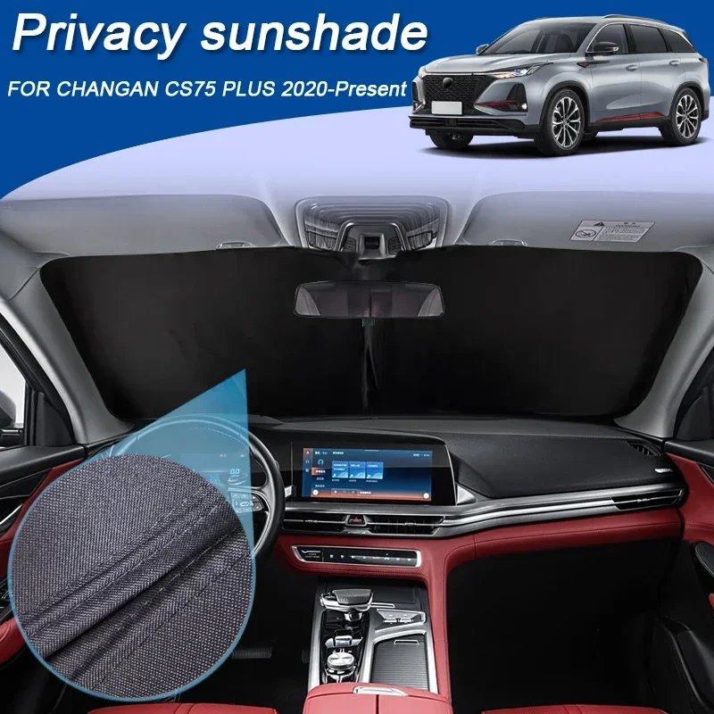 

Car Black Windows Privacy Sunshade Anti-UV Heat Insulation For CHANGAN CS75 PLUS 2020-Present Protect Cover Interior Accessories