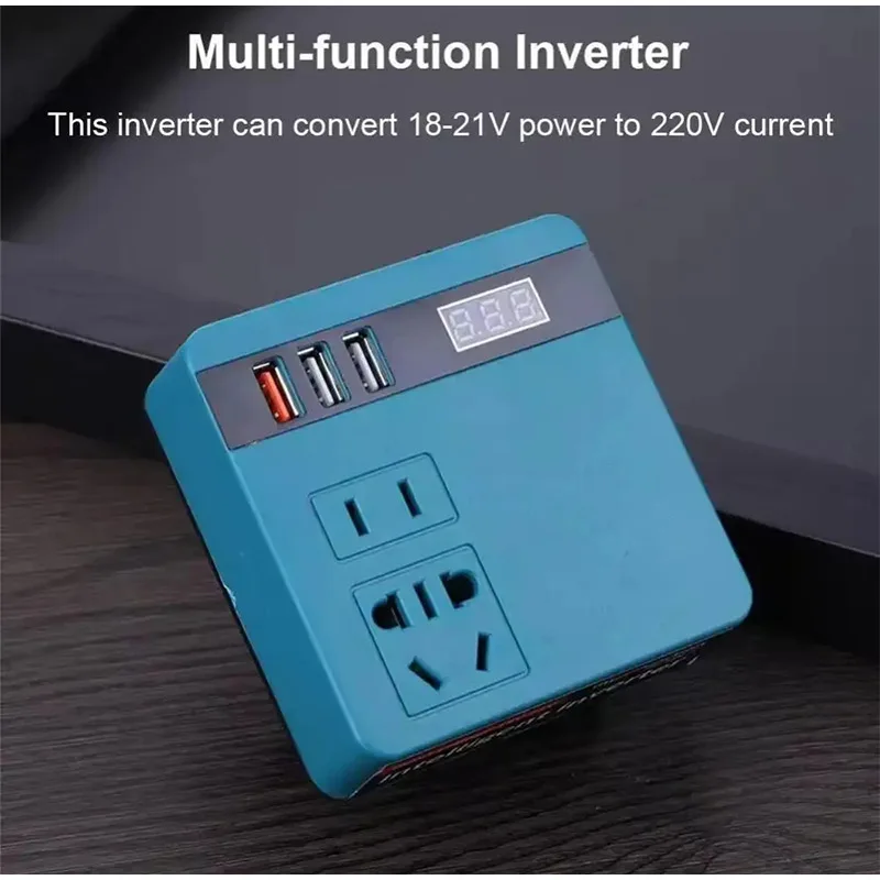Battery Inverter 220-300-50-AC220V/DC220V-2 For Makita 18V Battery Interface Plug And Play Versatile Home Outdoor Work Inverter view 2
