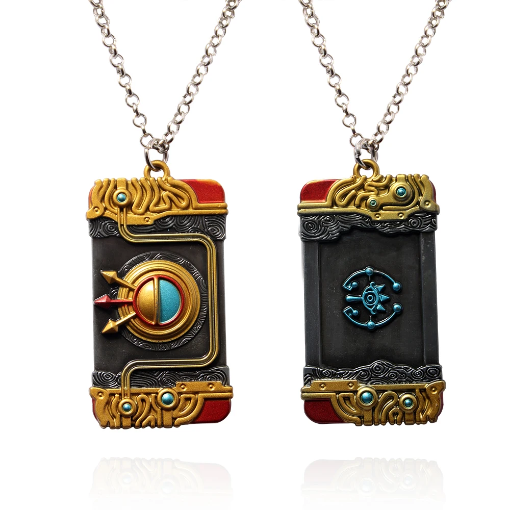 Top Games Zeldas Necklace Tears of the Kingdom Metal Badge Pendant Cosplay Purya Necklace Unisex Fashion Jewelry Accessory Gift