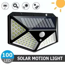 Lâmpada solar multifuncional decoração de jardim ao ar livre luz solar led à prova d' água holofote alimentado por luz solar com sensor de movimento