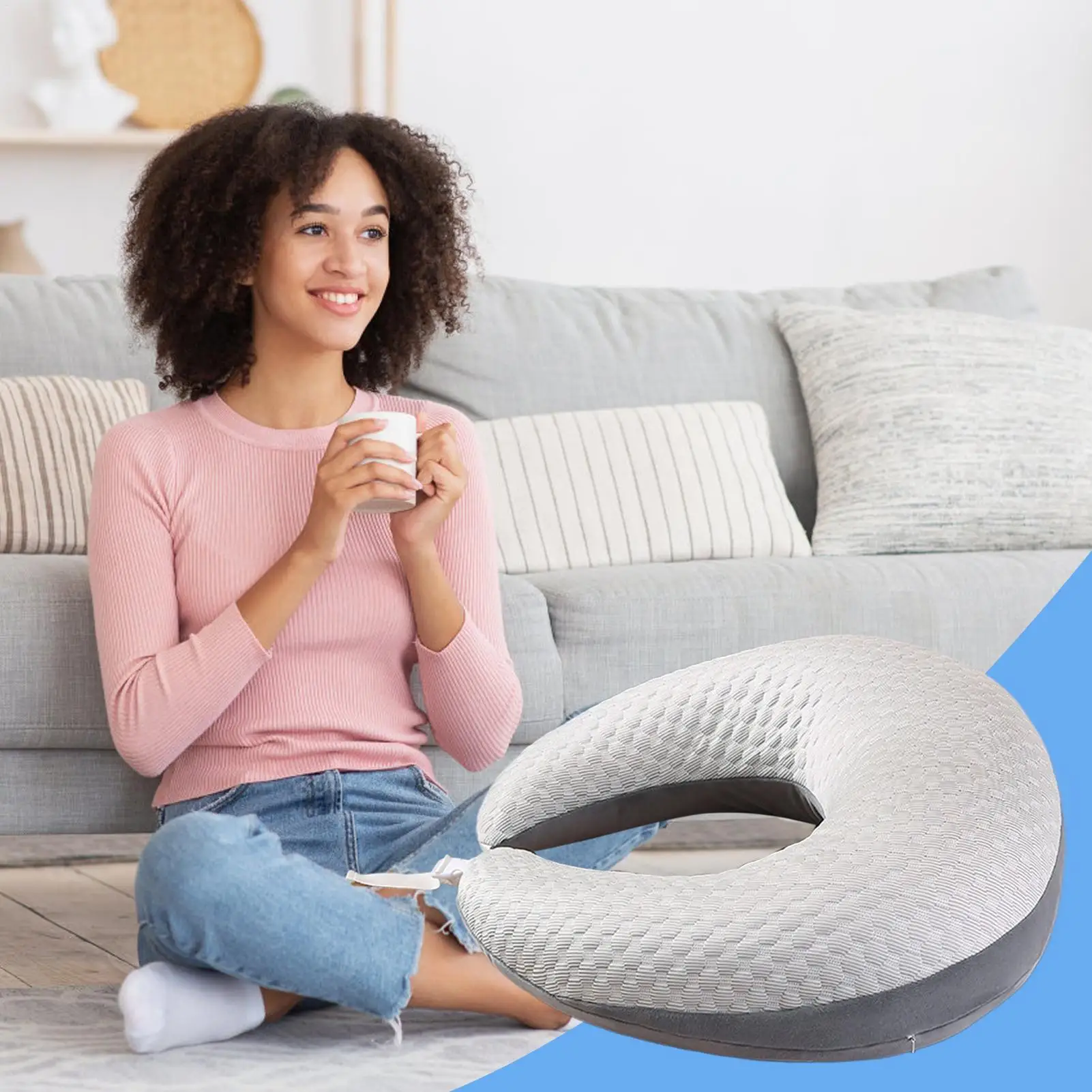 Lap Desk Pillow Arm Rest Pillow for Bed Support Pad with Removable Cover Cushion Armrest for Desk Car Recliner Sofa Travel Couch