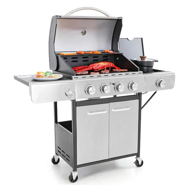 

Четырехконтурный пропановый газовый гриль для барбекю Captiva Designs