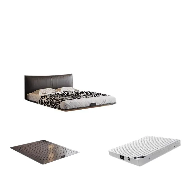 

Bedroom bed Italian minimalist bed frame 2025 new high-end
