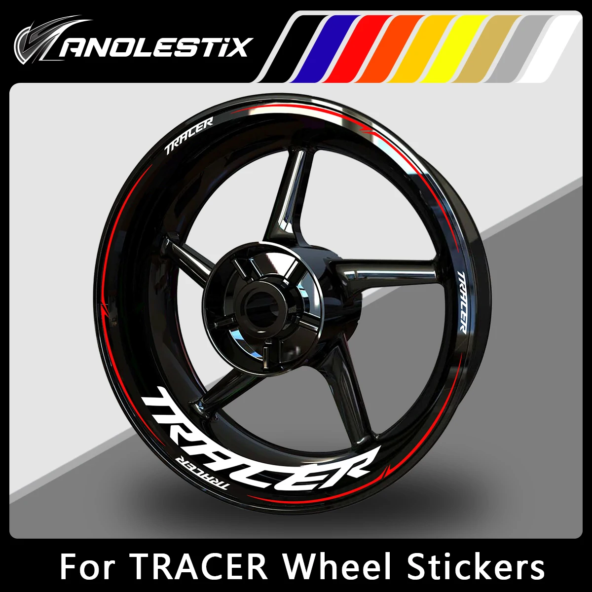 

AnoleStix Reflective Motorcycle Wheel Sticker Hub Decal Rim Stripe Tape For YAMAHA TRACER7 TRACER9 TRACER7GT TRACER9GT