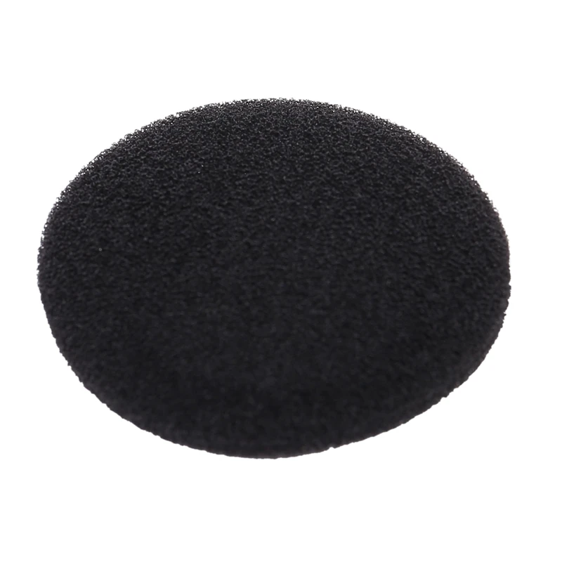 20 Pcs Sponges Protective Measures Soft Black Ear Cover Cushion For Headphone 5Cm