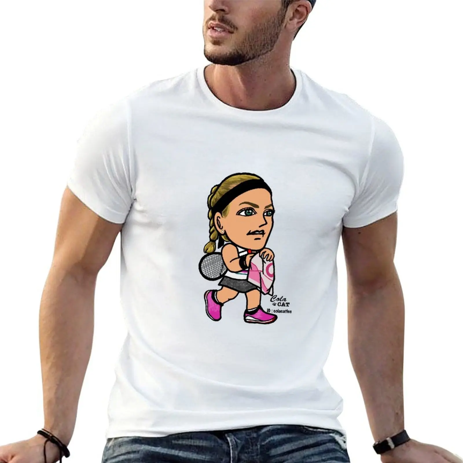

t man shirts t T-Shirt Kvitova shirts man cotton man anime cotton for for t shirts Petra