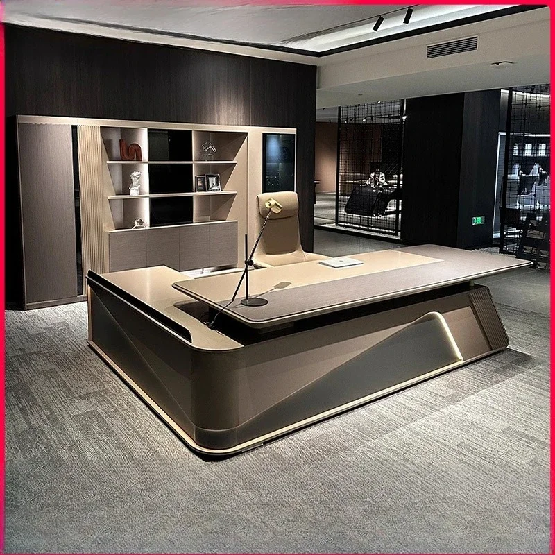 Desk Boss Table Light Luxury Senior Sense Chairperson Manager President Office Furniture High-end Atmospheric Large Class Desk