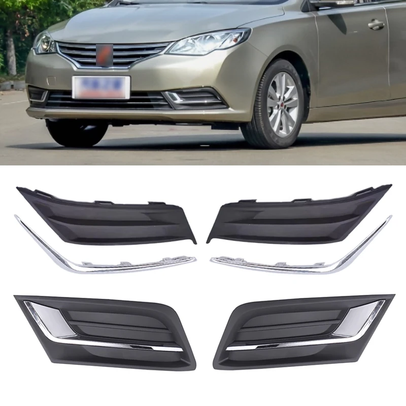 Auto Voorbumper Mistlamphoes Voor Roewe Mg 360 Mg360 Licht Chromen Bekleding Frame Deksel Kap Grille