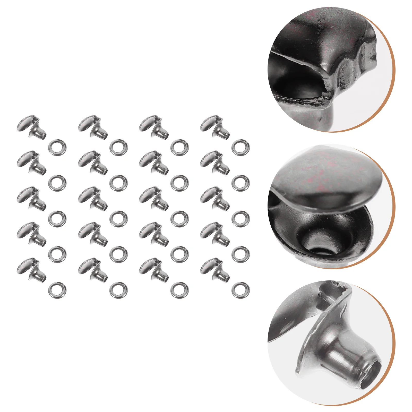 20 Pcs Shoe Lace Hooks Brass Buckles Fixing Supplies Accessories Safe Fine Craftsmanship Easy Install