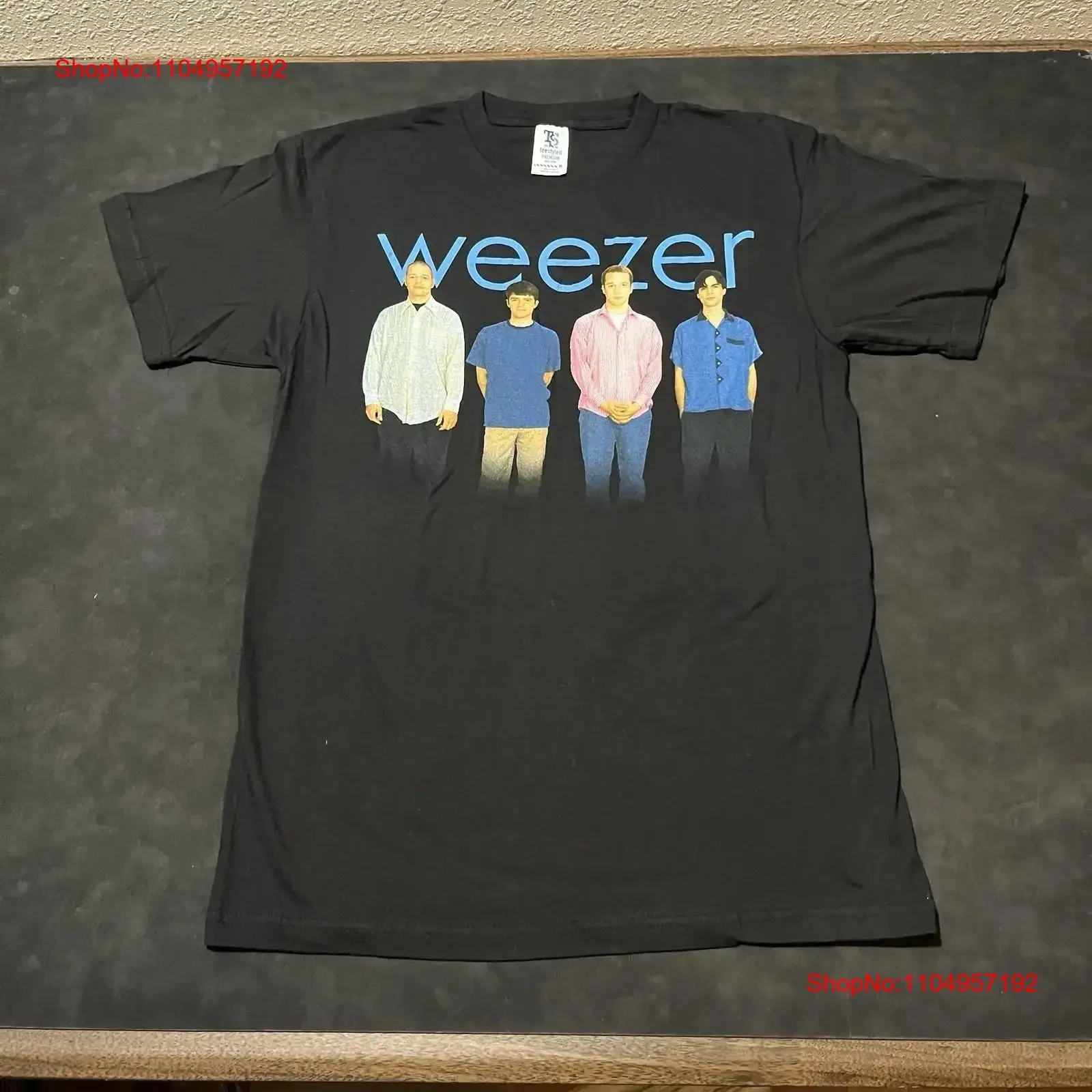 Camiseta Vintage de los años 90 Weezer Blue Album para hombre, talla mediana, banda de tultex, foto vintage lavada, ropa de calle ligeramente, gráfico versátil