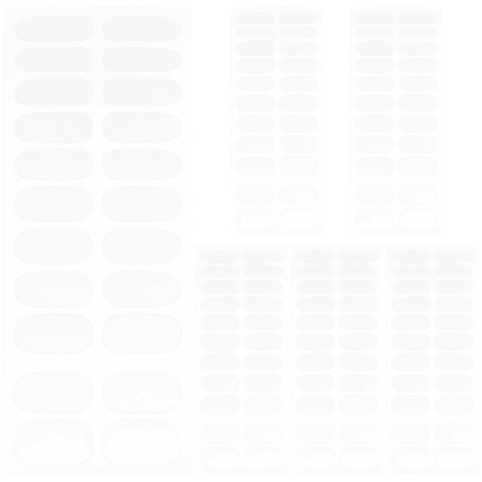 

6 Sheets Transparent Nail Stickers for Quick Easy Application Extended Wear Protection Clear Gel Polish Strips Manicure Supplies