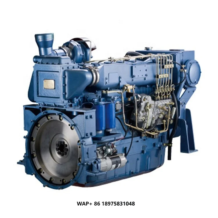 Genuine Spare Parts Factory Supplier Ship Boat Marine Use 6 Cylinder Water-cooled System Weichai Engine Wd10 Series