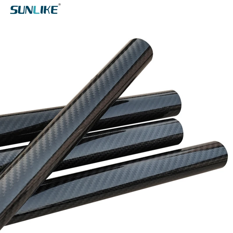 

SUNLIKE 1 Pcs 1000MM High Strength Carbon Fiber Tube Diameter 10mm 12mm 13mm 14mm 15mm Glossy Surface