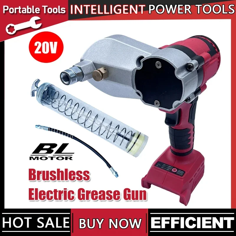Fit Milwaukee Brushless Electric Grease Gun For 20V Battery High Pressure Lubricating Oil Injector Machine Grease Guns