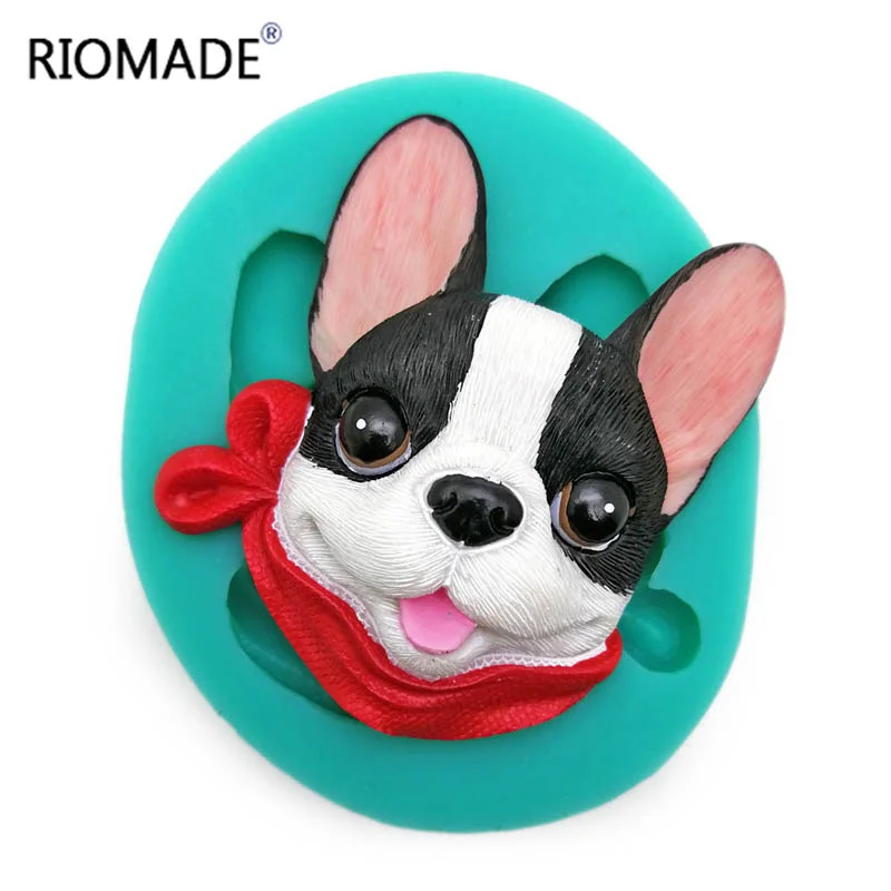 3D-Cartoon-Hund-Silikonform, Fondant-Kuchendekorationswerkzeug, Schokoladen-Cupcake-Dessert-Backform, Epoxidharz-Gießform, Kerzen-Gips-Ornament – Detail 8
