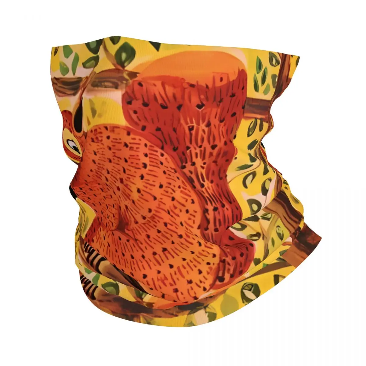 Squirrel Scarf Neckerchief Neck Face Mask Polyester