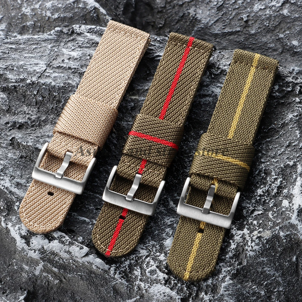 Bracelet de montre en nylon 20 mm 22 mm pour Citizen, bracelet en toile tissée à libération rapide pour Seiko, pour Omega, bracelet sport militaire pour homme