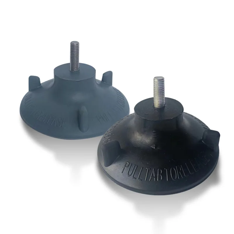 Rubber Foot Pads for Toilet Chairs Stainless Steel Screw Suction Cups Non Slip Wear Resistant Bathroom  Foot Covers