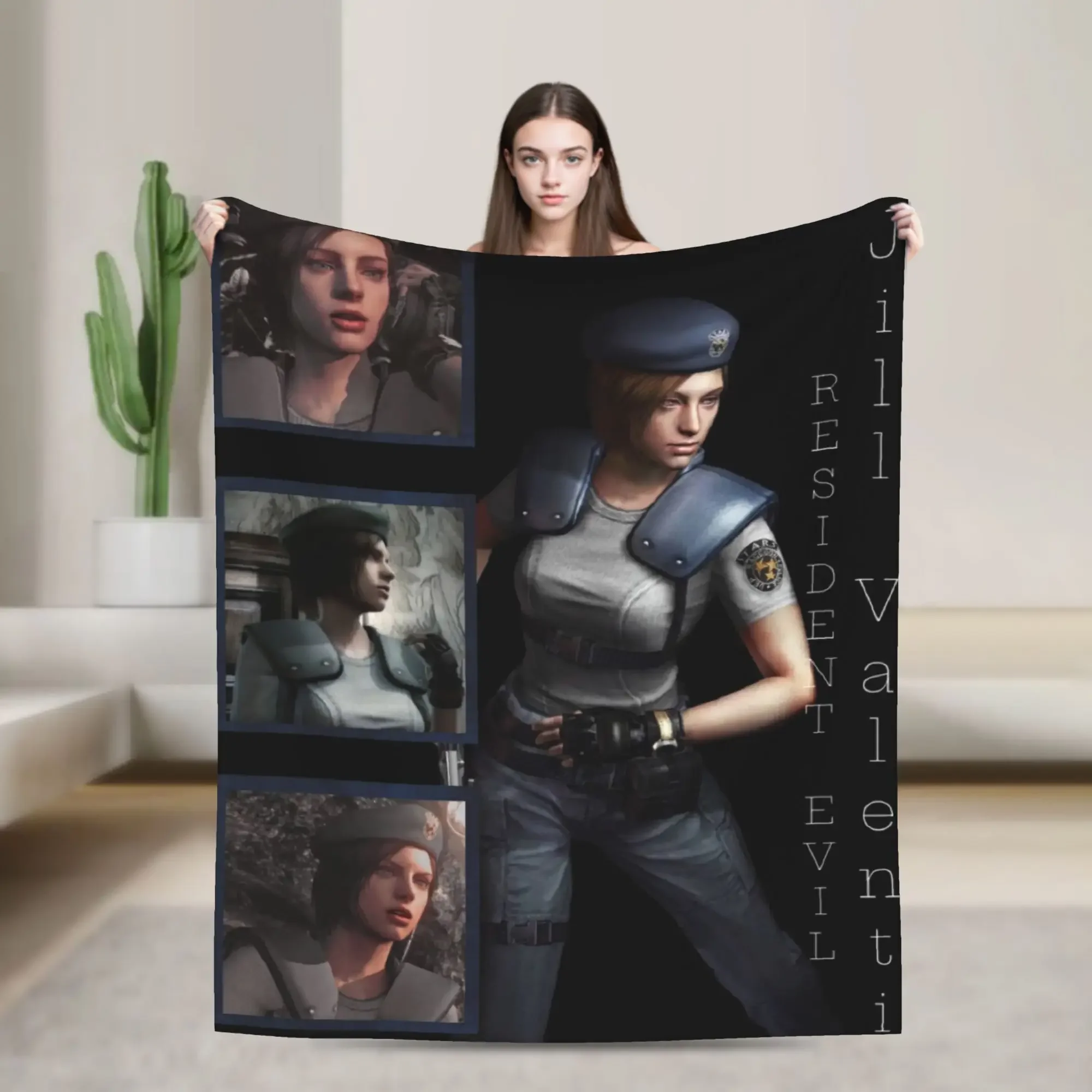 

Плюшевый плед Jill Valentine Resident Evil Art, очень мягкий, для детей, для дивана, кресла, кровати или в качестве покрывала на диван