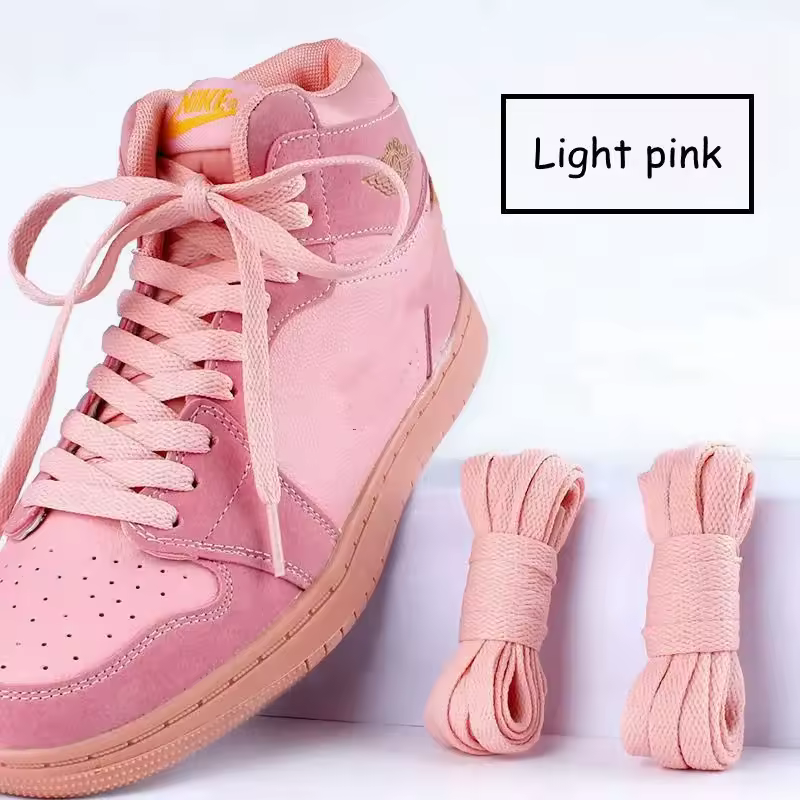 1 pair flat shoes Solid color shoelaces Canvas shoes sports and leisure shoelaces length 100/120/140/160/180cm Shoe accessories - Image 19