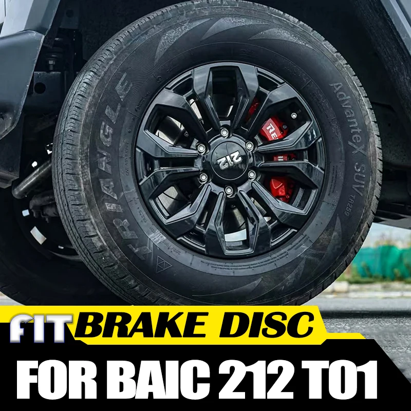 Car Six Piston Brake Caliper Set Fit for BAIC 212 T01 2024 2025 Modified Car Reinforced Brake Steel Throat Brake Disc Accessorie