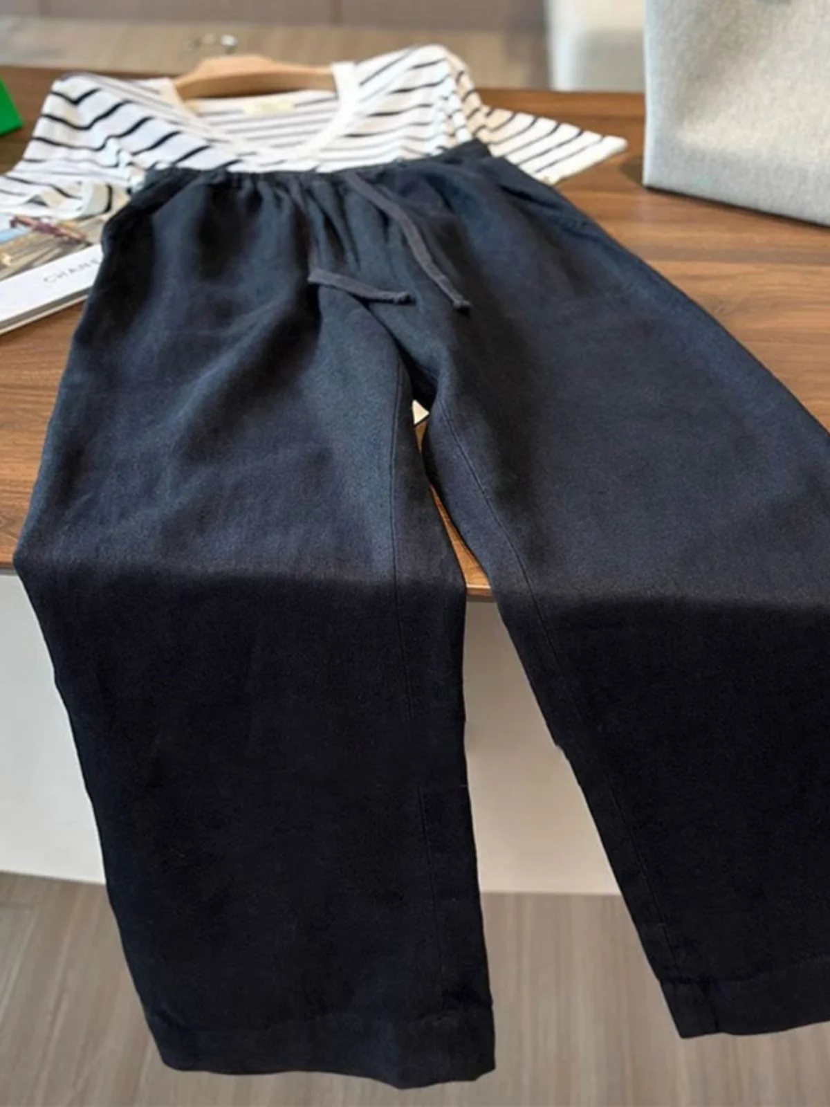 

Мужские летние свободные прямые брюки из хлопка и льна Bla Linen, модные повседневные брюки-чинос с низкой посадкой, длинные брюки