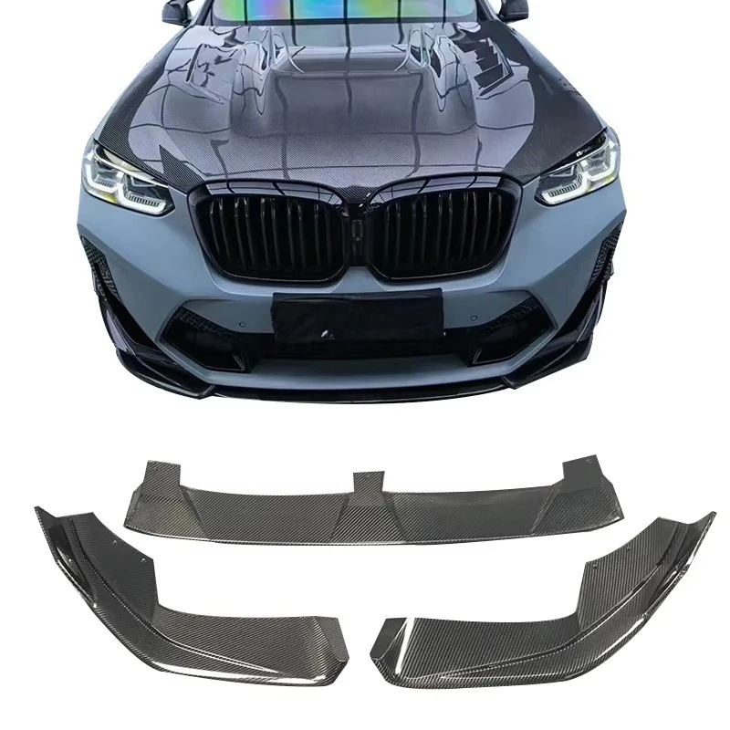 

High Quality Car Part Carbon Fiber Front Lip Front Bumper Lip for X4M F98 X3M F97 LCI 2022 Perfect Fitment