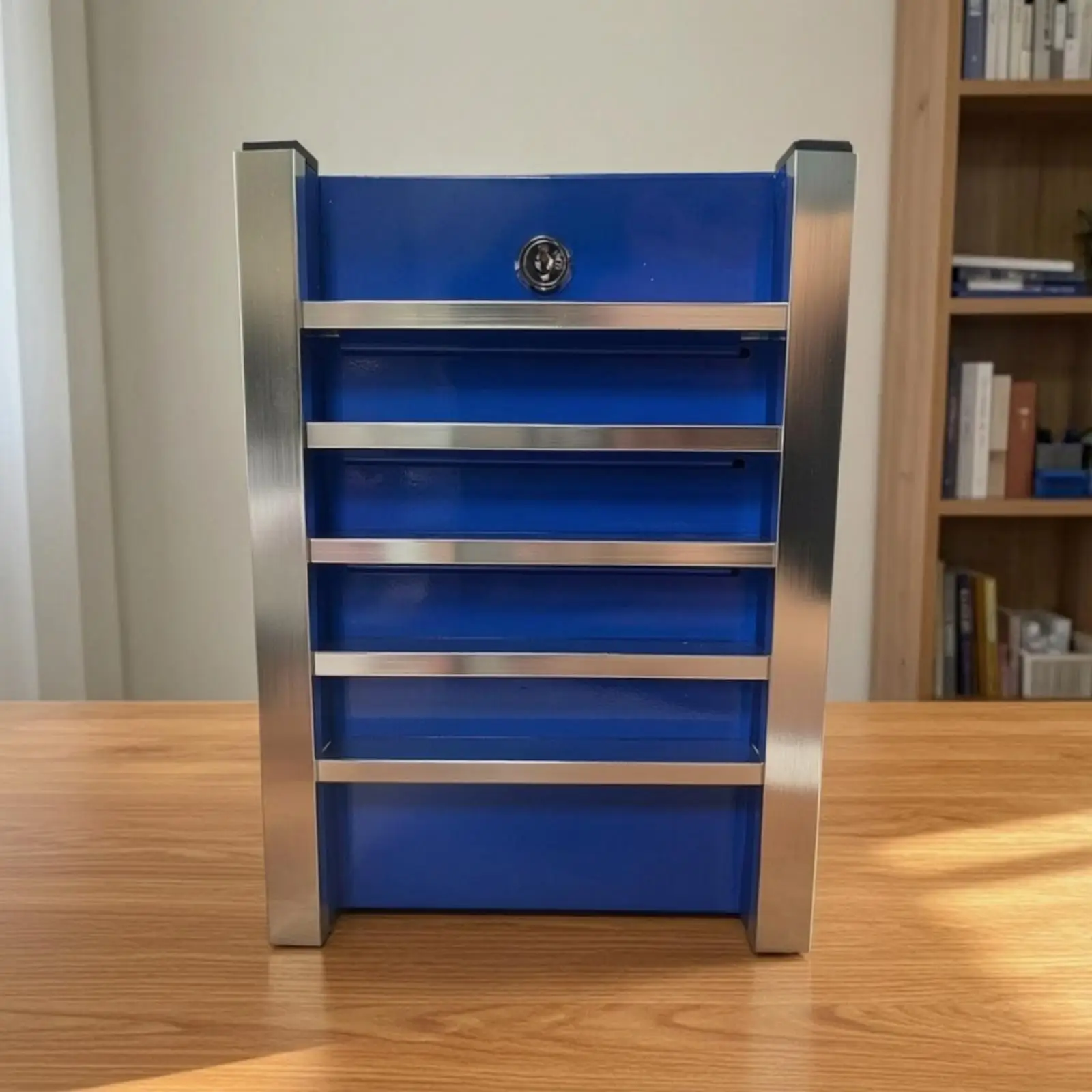 Steel Savings Bank Secure Lockable Change Bank Compact Savings Box with Lock for