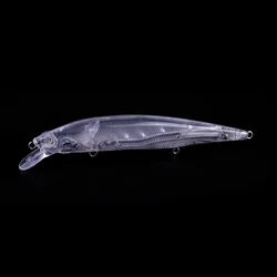 Hanlin DIY 10/20pcs 14cm 16g Unpainted Minnow Bait Floating Artificial Fishing Lures Hard Plastic Jerk Wobble Blanks Pike Musky