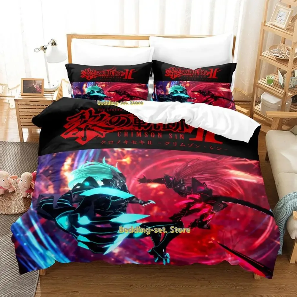 

New The Legend Of Heroes Kuro No Kiseki 2 Bedding Set Single Twin Full Queen King Size Bed Set Adult Kid Bedroom Duvetcover Sets