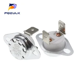 1PCS Normally open KSD302 16A 250V 40-130 Degree Ceramic KSD301 Normally Closed Temperature Switch Thermostat 45 55 60 65 70 75