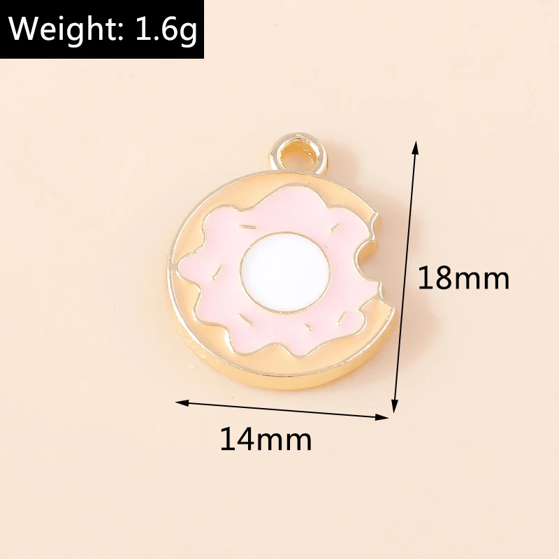 10 Stück Niedliche Gemischte Emaille-Anhänger in Form von Spiegeleier für Schmuckherstellung, Ohrringe, Halsketten, Armbänder, DIY-Bastelzubehör – Detail 7