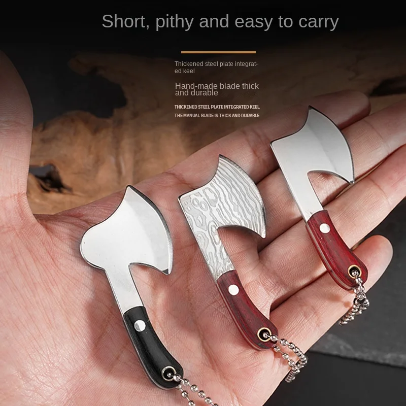 Axe Knife Express Knife EDC Knife Mini Knife Collection Knife Axe Carrying Box Cutter Hanging Knife Gift Key Chain Pendant