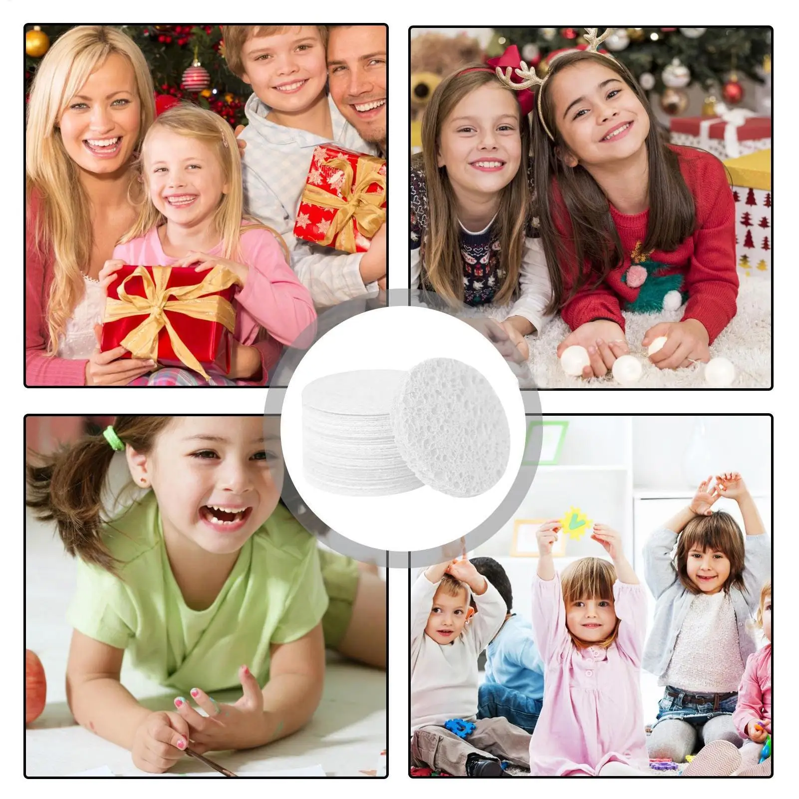 10 szt. okrągłe płytki piankowe o średnicy 6,5 cm do malowania, papier teksturujący do rysowania dla dzieci, edukacyjne rękodzieło, płótno gąbkowe, tablica do majsterkowania, zabawka do rękodzieła.