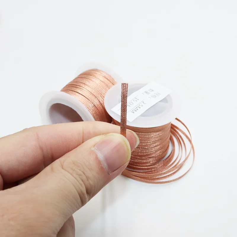 8/15M Länge Kupfer Schweißen Draht Entlöten Mesh Braid Punkt Solder Entfernen Reparatur Werkzeug für Löten Leiterplatte – Detail 5