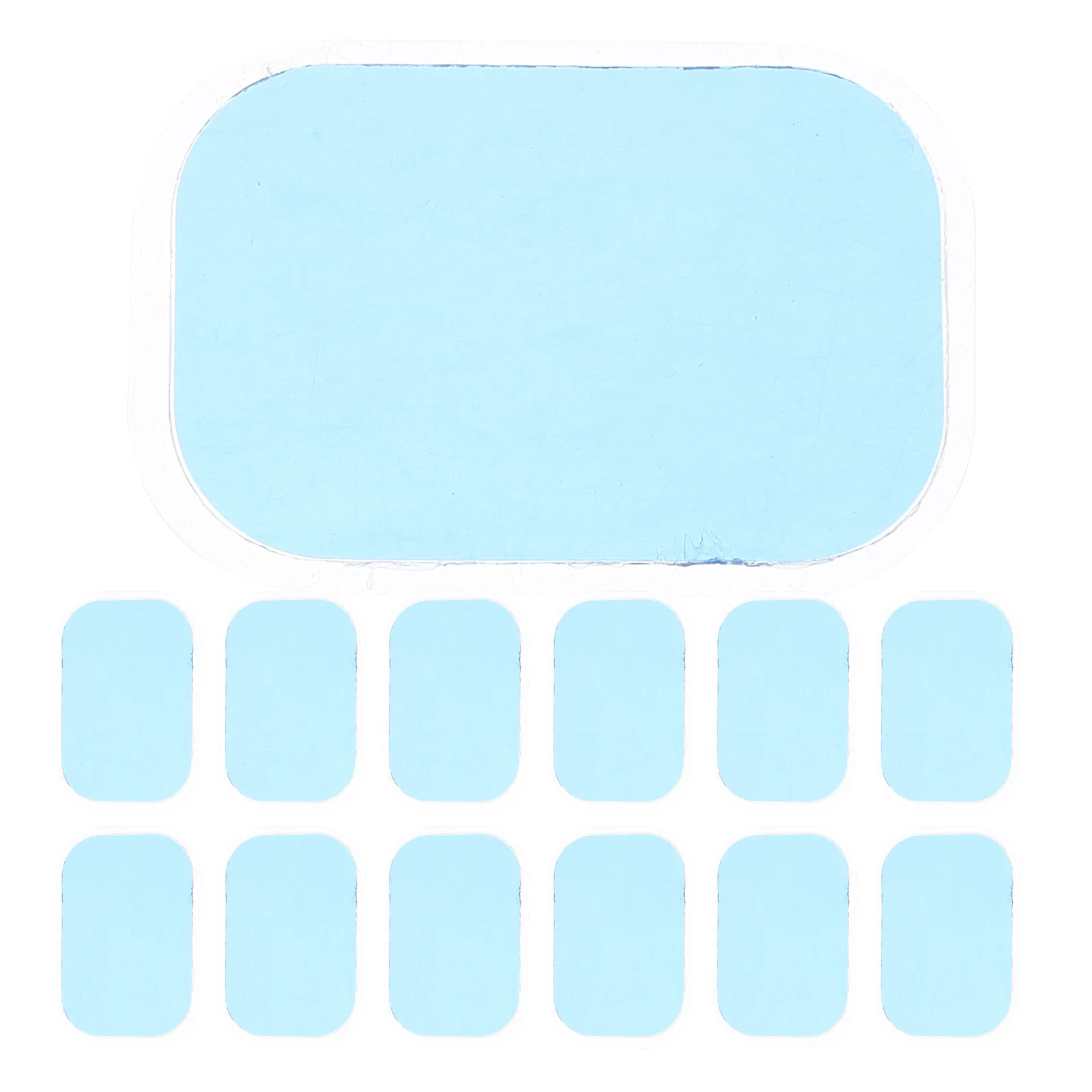 

50pcs Safe Water-Based Abdominal Gel High-Conductivity Muscle Training Patches Portable Compact Ab Stimulator Pads Household