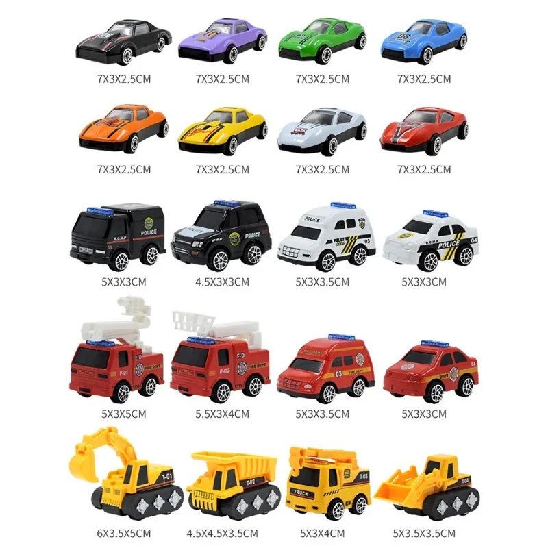 Weihnachts-Adventskalender, 24-Tage-Countdown-Kalender, Spielzeug, zurückziehbare Autos, Fahrzeuge für Kinder, Partygeschenke, Weihnachtsgeschenk