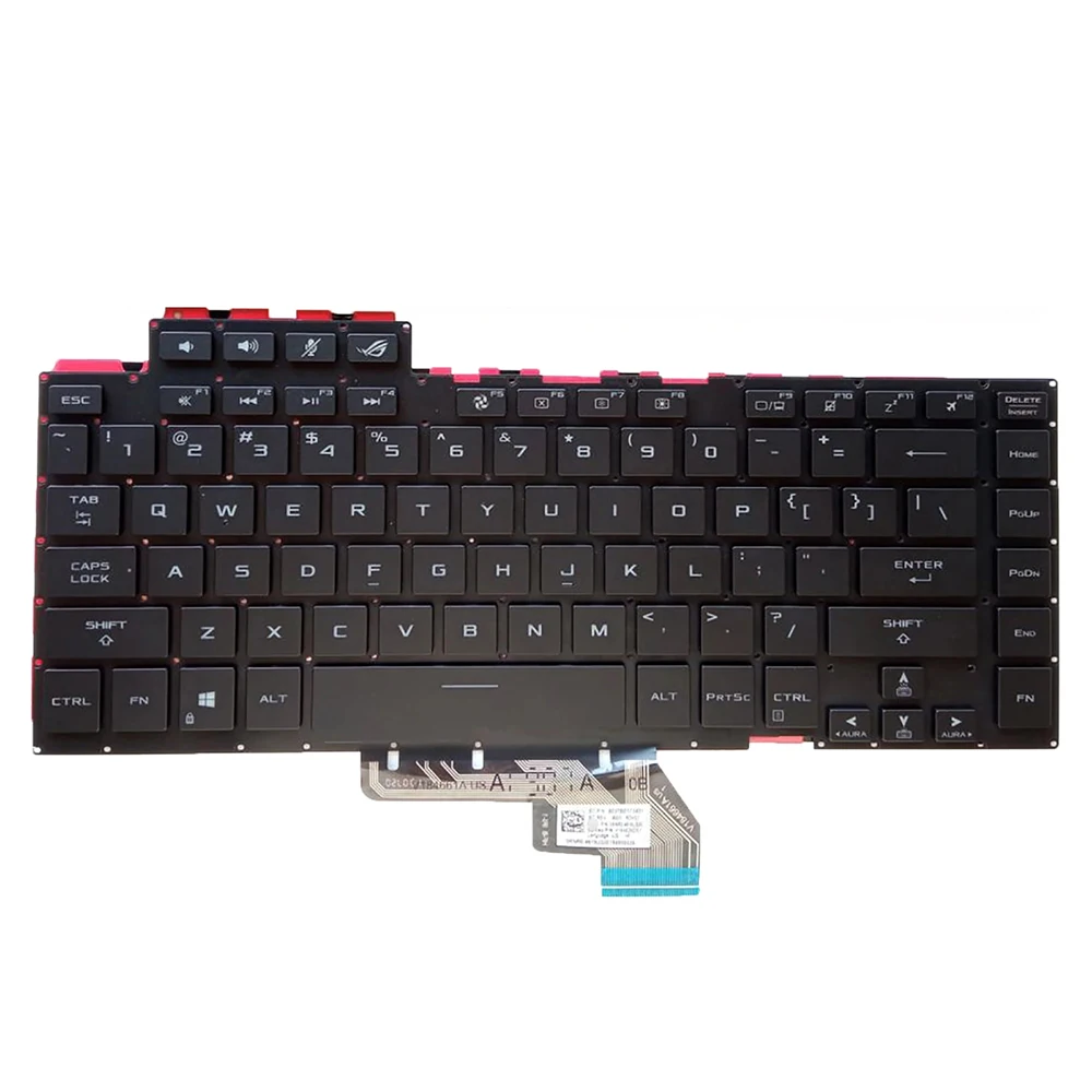 US RGB Backlit Keyboard For ASUS GA502G GA502D GA502I GU502G GU502DU GU502GV GU502L/LW