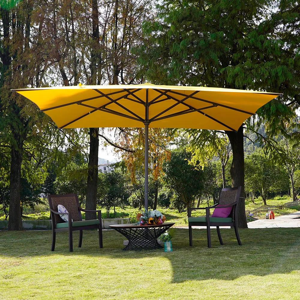 MIA Garden Restaurant Outdoor Ultimate Sun Umbrella Patio Parasol Hotel Poolside Scalloped Umbrella