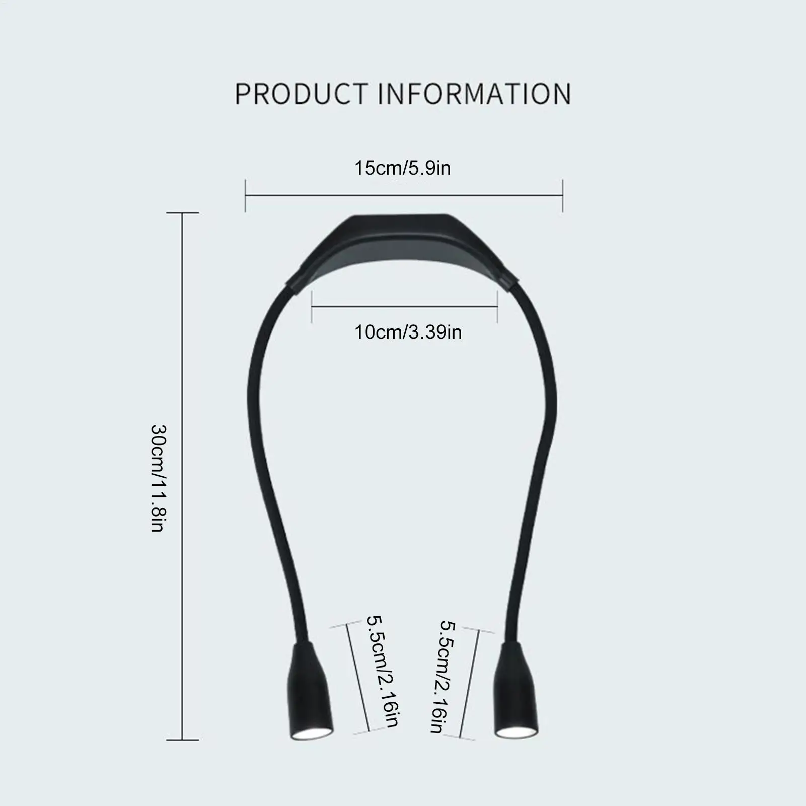 ضوء الرقبة للسرير القراءة بطارية تعمل بالطاقة 3 ألوان 9-سطوع عكس الضوء حول الرقبة ضوء للحياكة صياغة الحياكة #6