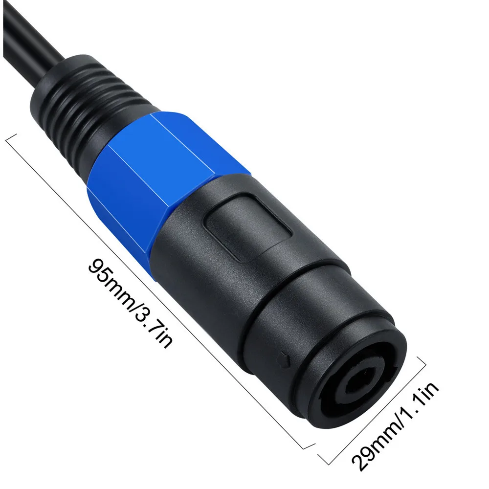 1.6mm Square Pure Copper OD8.0 Speaker Speaker Speakon Cable Female To Female Docking Extension Line