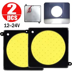 Round Car Interior Readling Lamp 12V-24V 64 LED Panel Lights Car Truck Dome Light High Brightness Bulb Waterproof Lamp