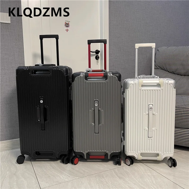 KLQDZMS Aluminum Frame Suitcase Large Capacity Trolley Case 26