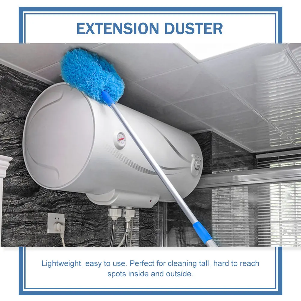 

Удлиняемая щетка для уборки пыли с длинной ручкой для высоких стен и вентиляторов, с удлинительной штангой для удаления паутины и жалюзи