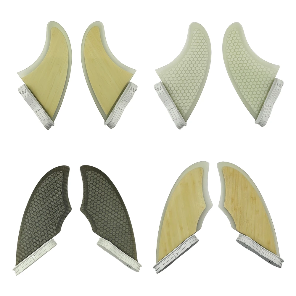 

UPSURF FCS 2 Keel Twin Fins 2pcs Surfboard Fins Honeyomb/Bamboo Surf Fins Twin Side Fins Quillas Surf TF/FK Twin Keels Fins