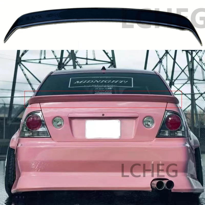 IS200 Modified TRD Style Black/Carbon Fiber Rear Trunk Luggage Compartment Spoiler Car Wing For Lexus IS 1998~2004