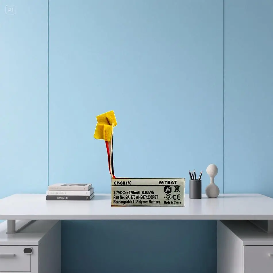 

IN - Ear Headphones Battery AHB471233PST 471233 3 Cables 170Mah For Sennheiser CX 7.00BT , BA 170 Momentum IN-Ear