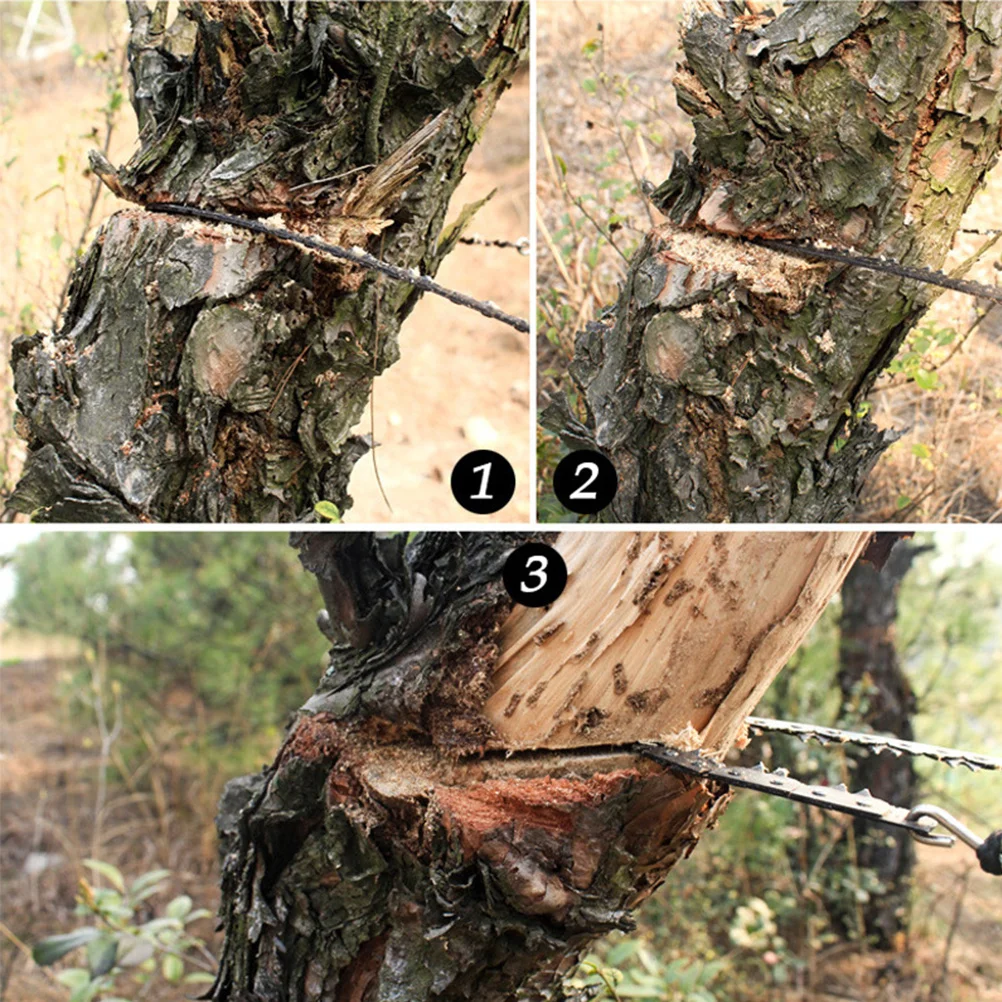

Outdoor Pocket Chainsaw Compact Camping Wire Saw Emergency Hand Saw Portable for Hiking Trekking